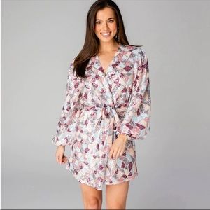 Buddy Love Adeline sequin wrap dress in “Mardi Gras”